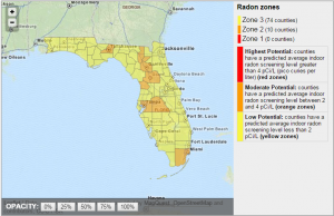 Radon Zones in Florida